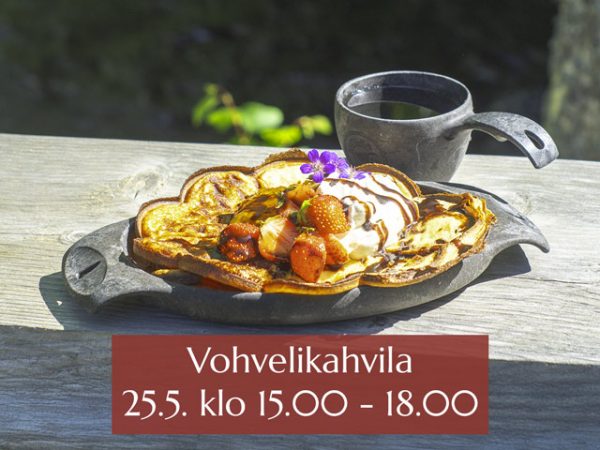 Vohvelikahvila Venejoen Myllyllä 25.6. klo 15:00 - 18.00